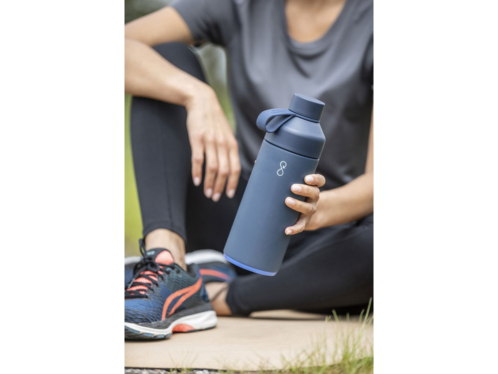 Бутылка для воды Big Ocean Bottle объемом 1000 мл с вакуумной изоляцией, черный-2