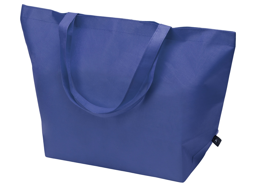Сумка Reviver с донной складкой из нетканого переработанного материала RPET, синий-0