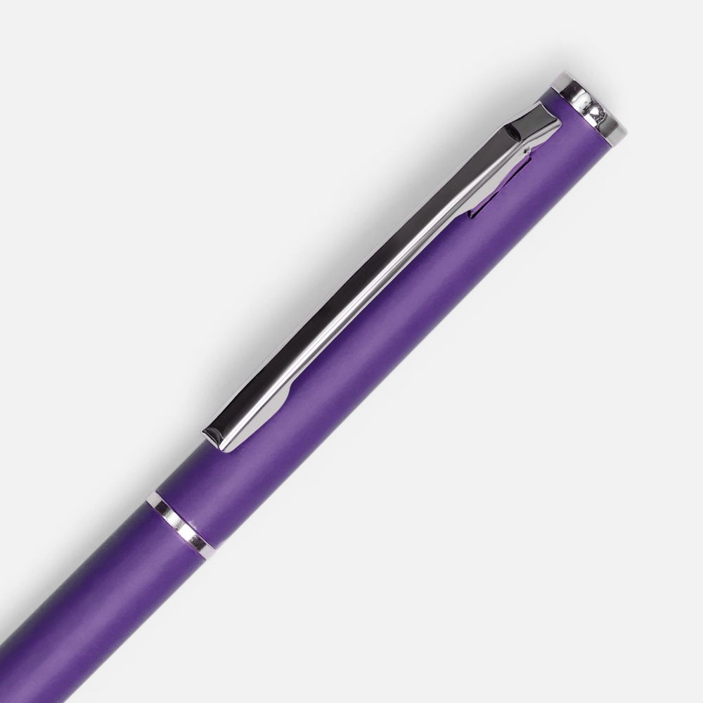 Ручка шариковая Hotel Chrome, ver.2, матовая фиолетовая-2
