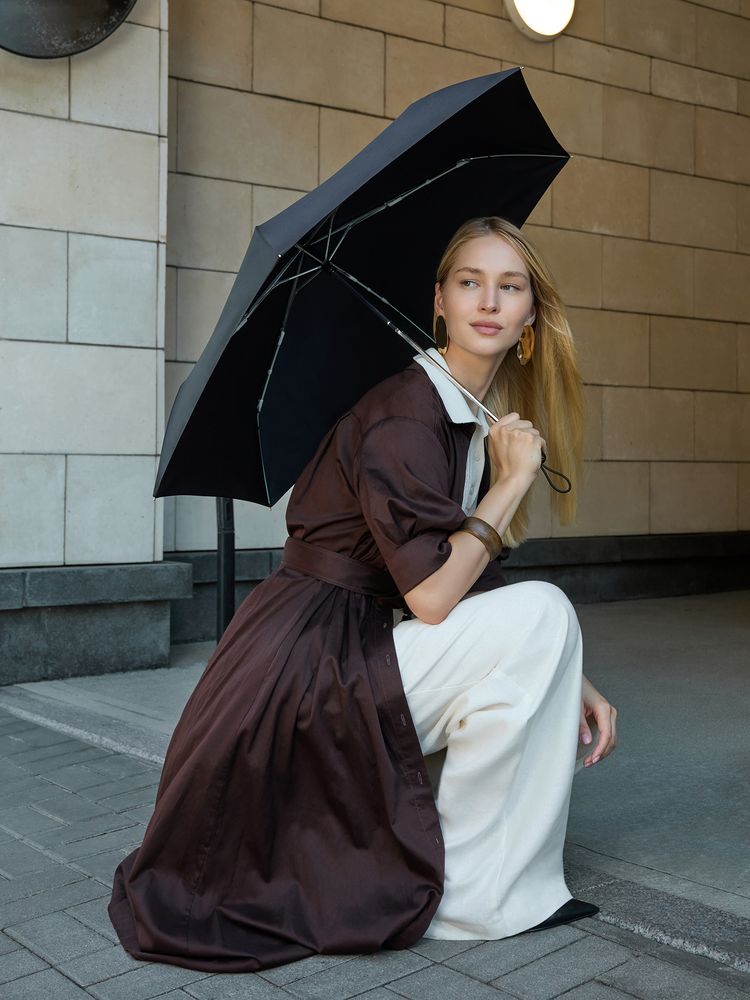 Зонт складной Nicety, бежевый-4