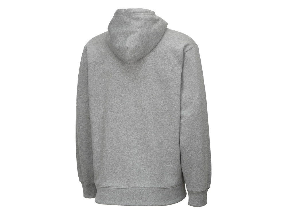 Толстовка с капюшоном оверсайз Lisbon унисекс, серый меланж-12