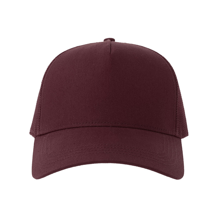 Бейсболка RAPPER COTTON-S, 5 клиньев, пластиковая застёжка, бордовый-2