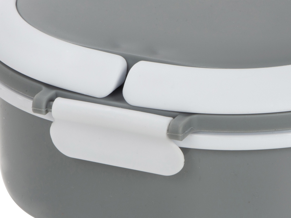 Ланч-бокс Hotty 750 мл для микроволновой печи, серый/белый-9