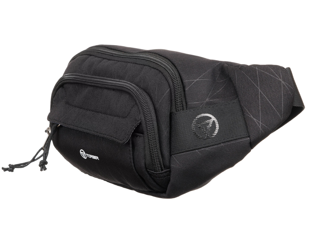 Сумка на пояс TORBER, чёрный, полиэстер-2