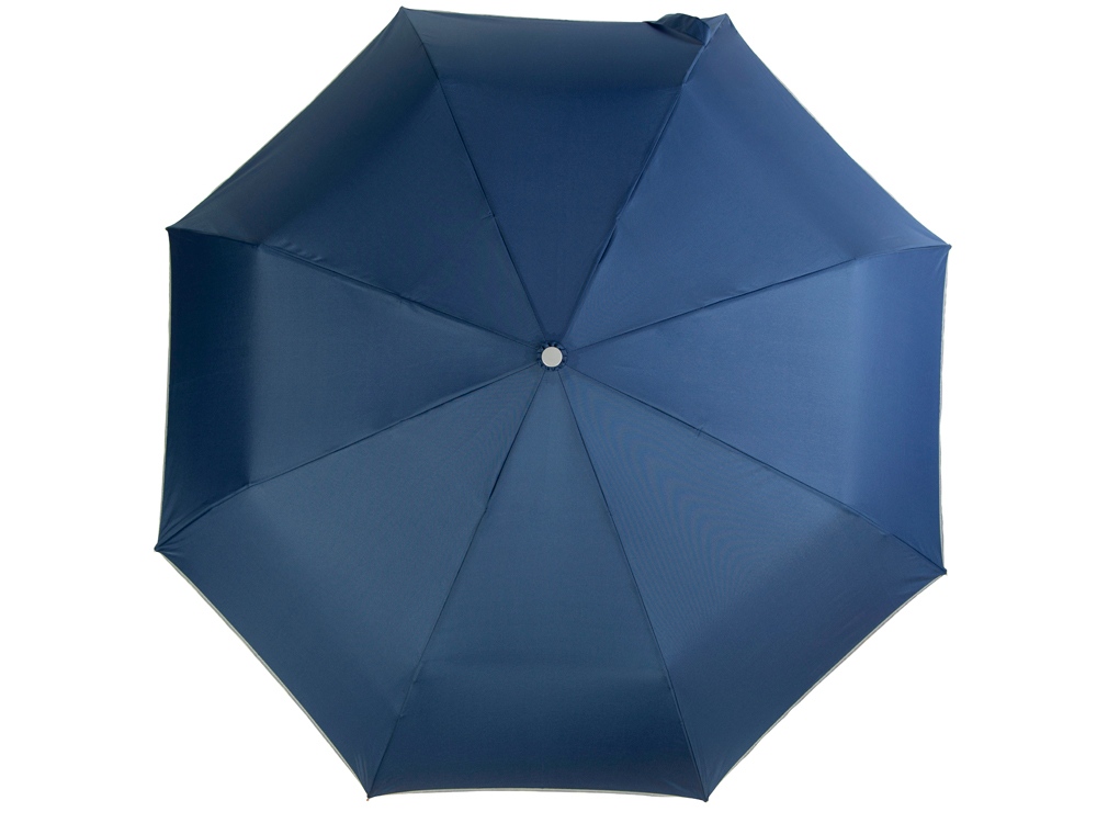 Зонт складной 5640 Guard со светоотражающим кантом, автомат, нейви-7