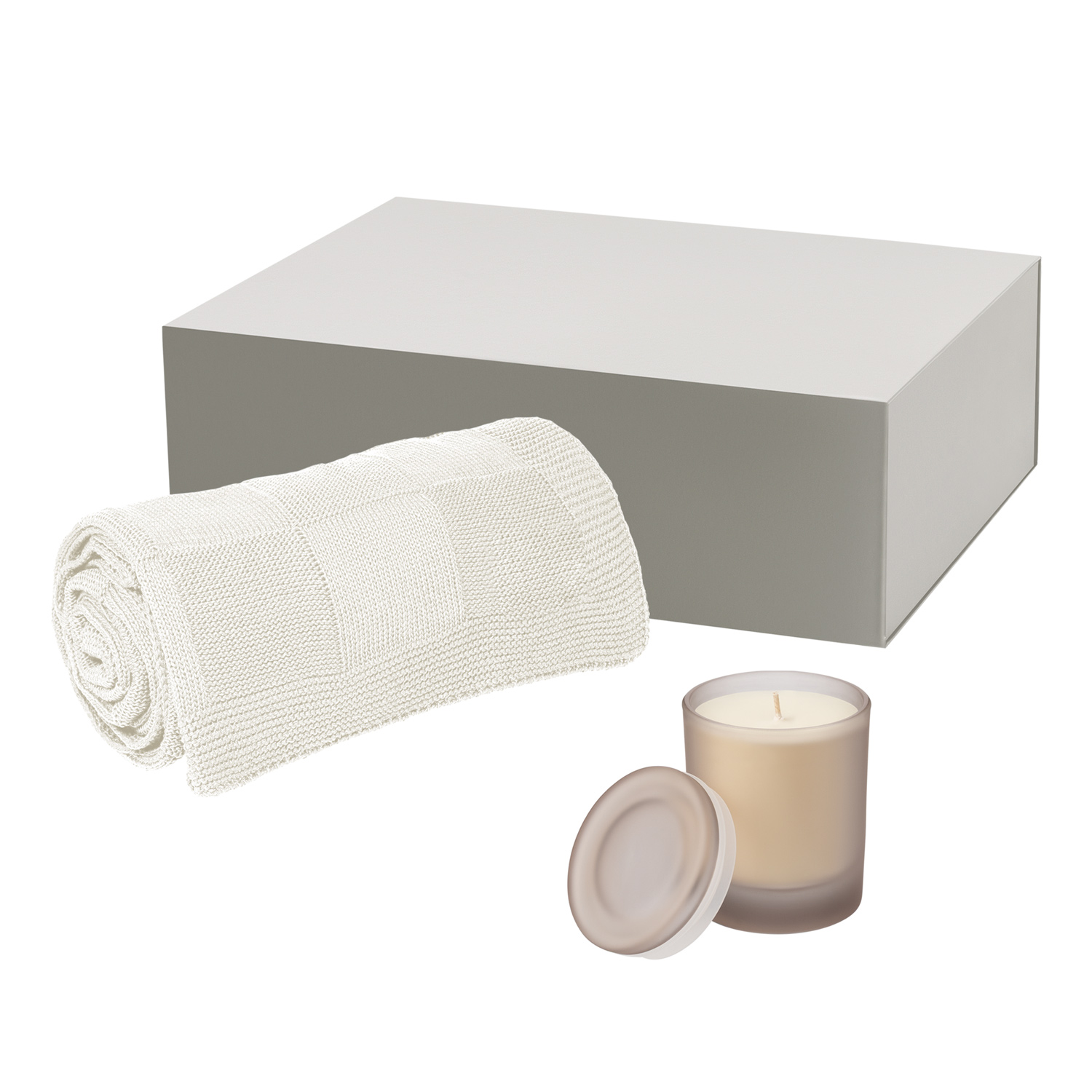 Подарочный набор Мизу (Mizu), Селла (Cella) (свеча, плед)-0