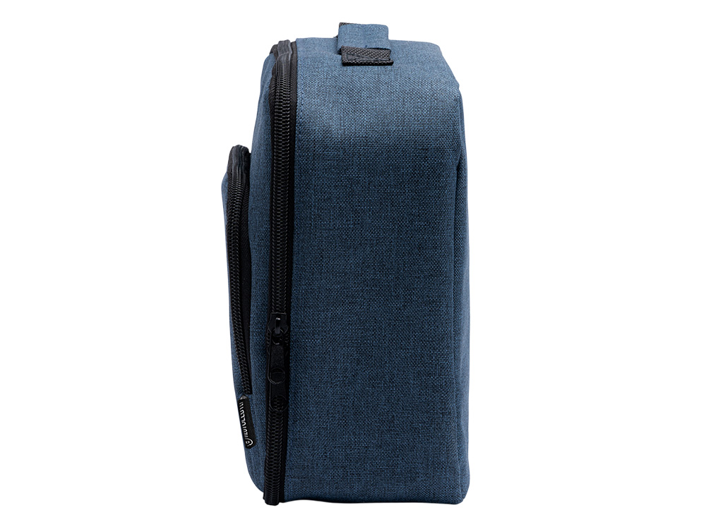 Сумка-холодильник из переработанного полиэстера Сотэк (SOTEK), меланжевый синий-5