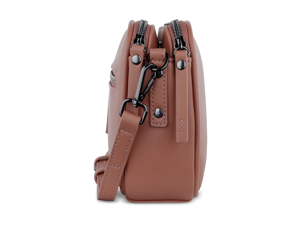 Сумка кросс-боди женская BUGATTI Almata, абрикосовая, полиуретан, 21,5х6х15 см-2