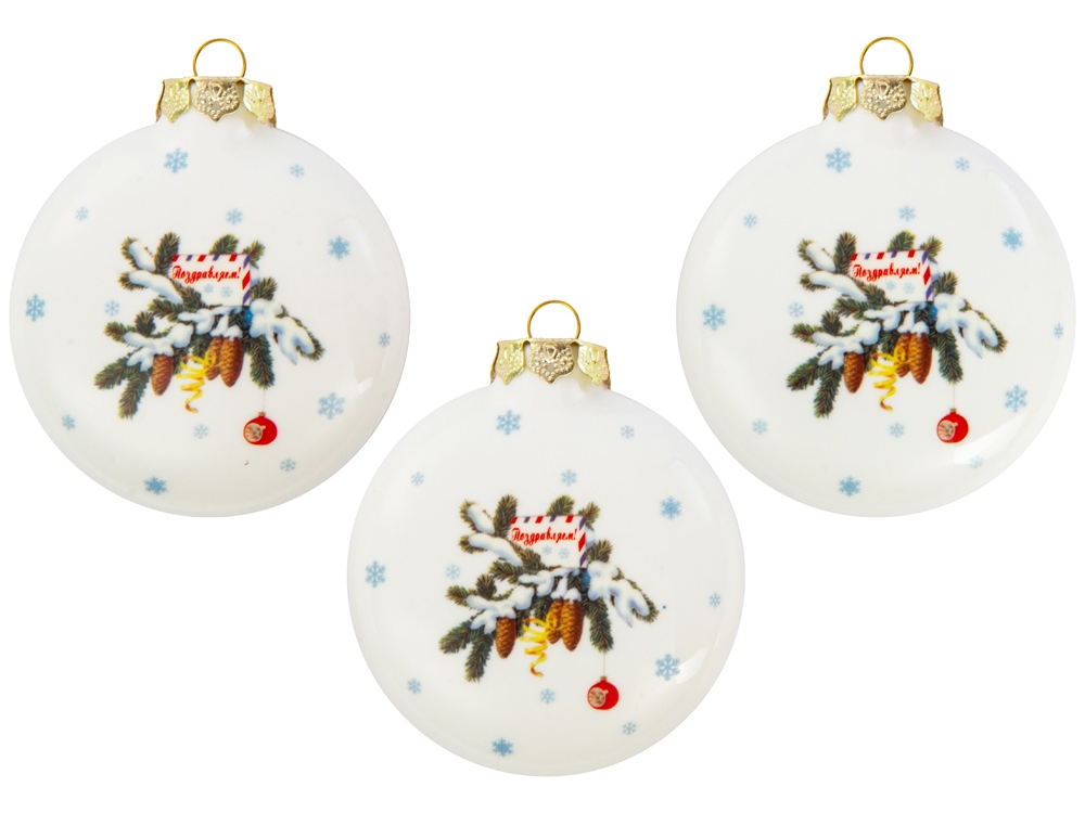 Набор новогодних игрушек, 3 шт-6