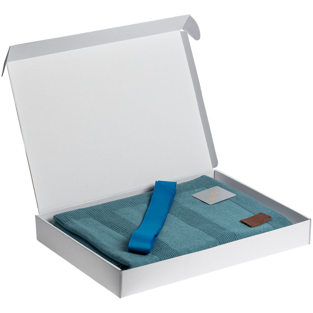 Плед-Палантин Territ, светло-бирюзовый-3