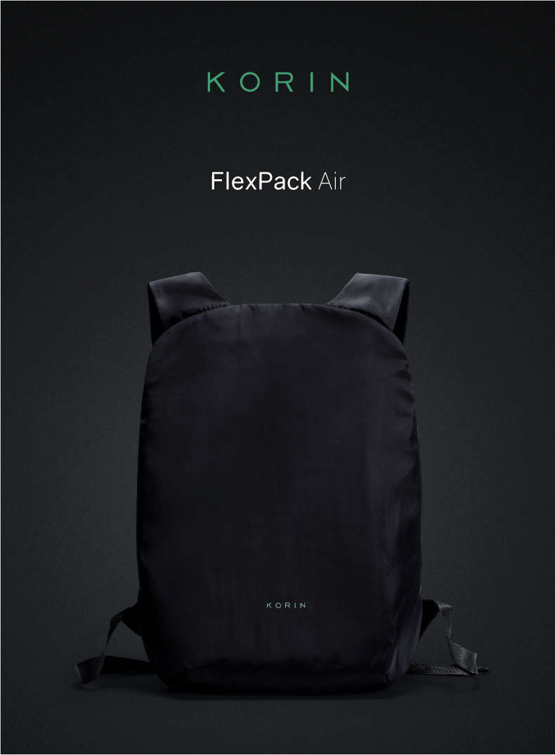 Рюкзак FlexPack Air 46х33х8 см, черный-26