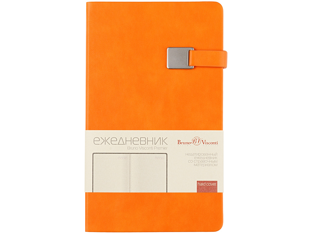 Ежедневник недатированный А5 Premier, оранжевый-1