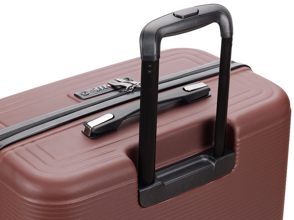 Чемодан TORBER Onego, бордовый, ABS-пластик, 69,5 х 46 х 26 см, 69 л-5