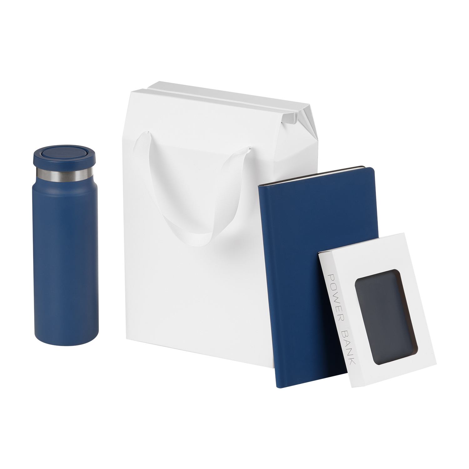 Подарочная коробка-пакет универсальная малая, белая, 186х100х277 мм-1