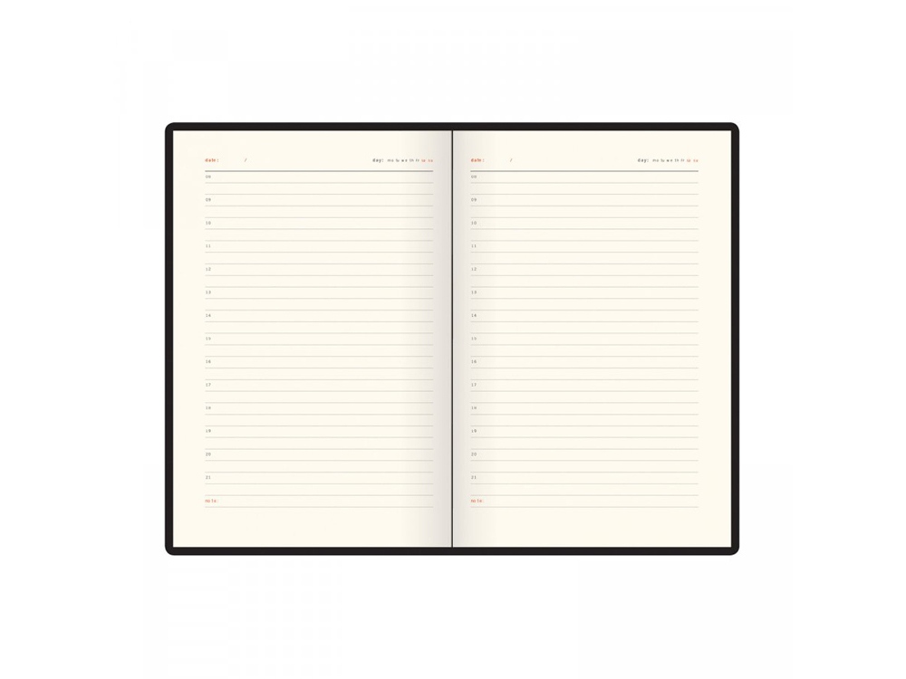 Ежедневник недатированный А5 Boston, темно-синий (голубой обрез)-5