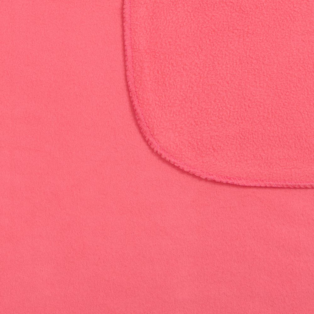 Флисовый плед Warm&Peace, розовый (коралловый)-2
