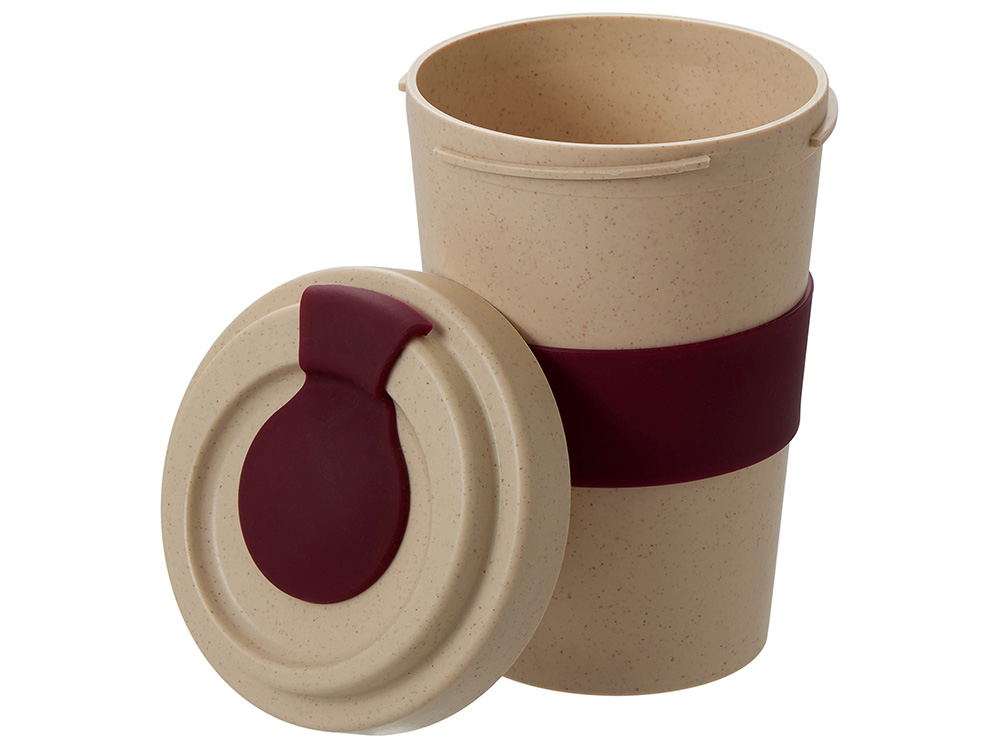 Стакан из пшеничного волокна Flava, burgundy-2