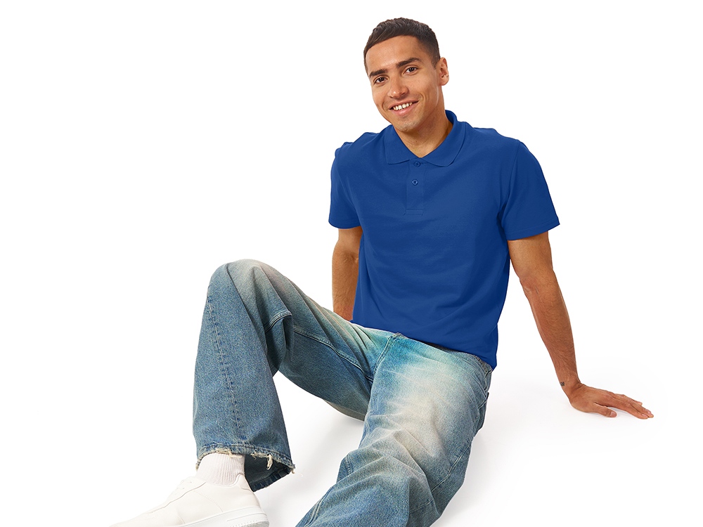 Рубашка поло First мужская, кл. синий-1