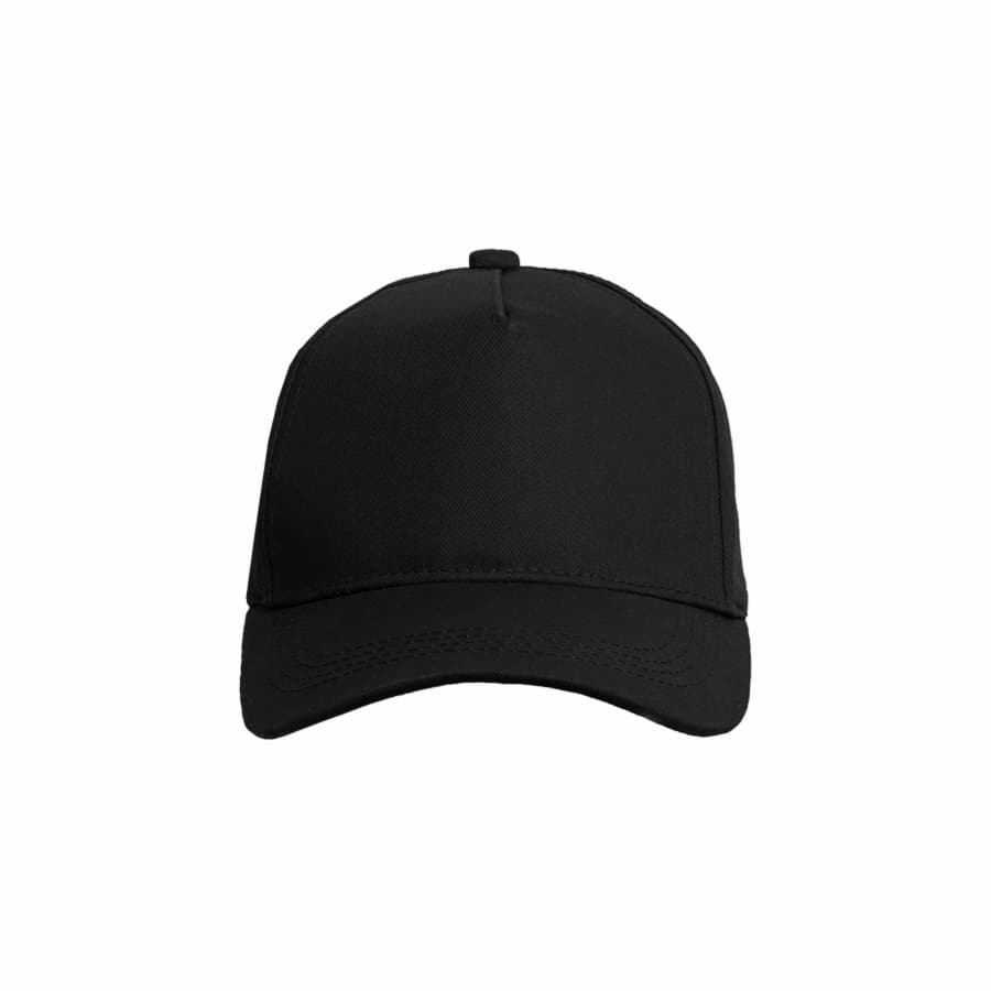 Бейсболка VALLEY, 5 клиньев, металлическая застежка, черный-3