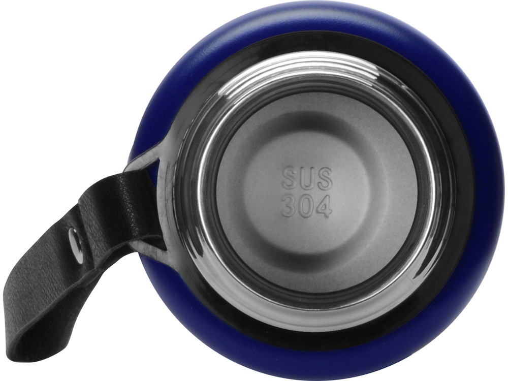 Вакуумный термос Story c покрытием powder, тубус, синий-7