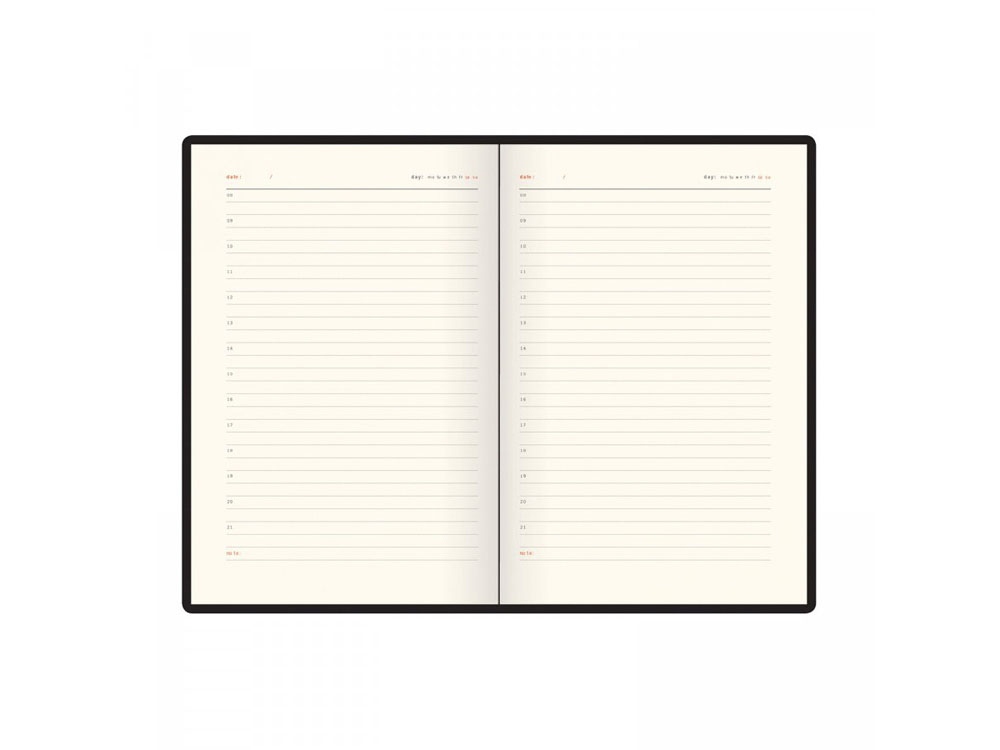 Ежедневник недатированный А5 Boston, бордовый-5