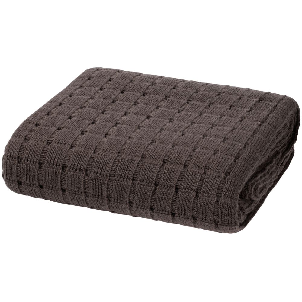 Плед Exquisito, коричневый-1