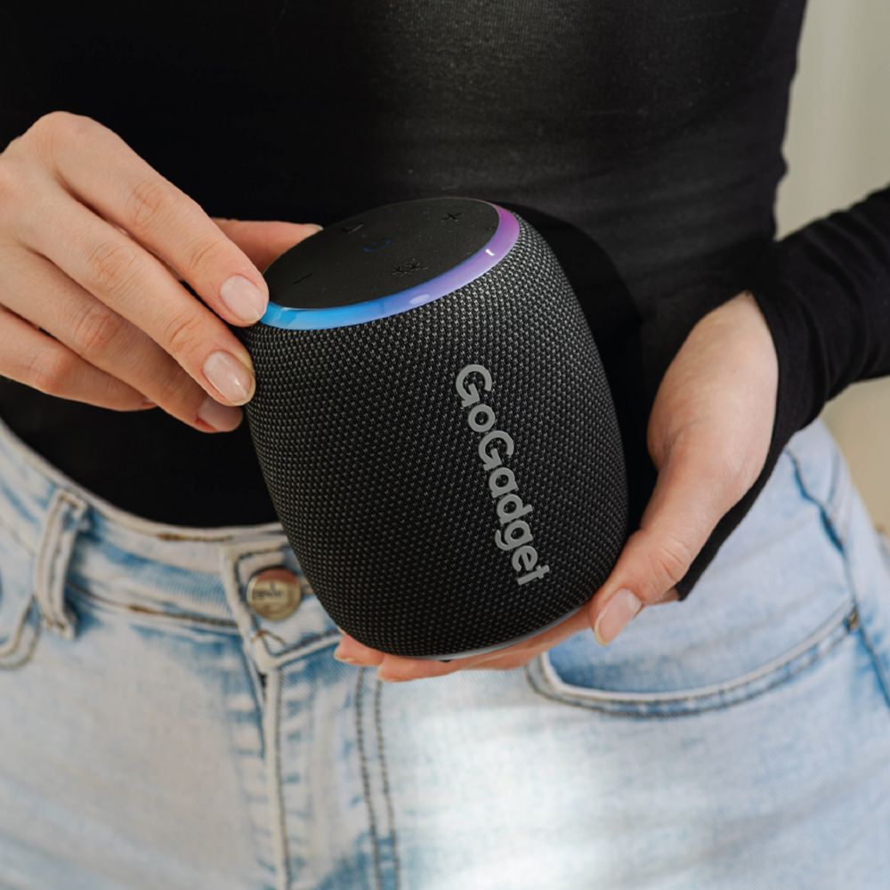 Водонепроницаемая колонка с подсветкой CityWave Pro, черная-5