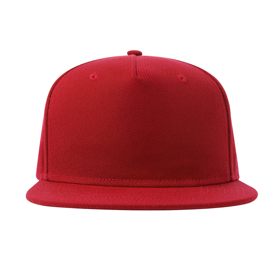 Бейсболка SNAP FIVE-S, 5 клиньев, пластиковая застежка, красный-1