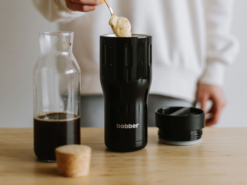 Термос питьевой, вакуумный, бытовой, тм bobber. Объем 0,47 литра. Артикул Tumbler-470 Black Coffee-6