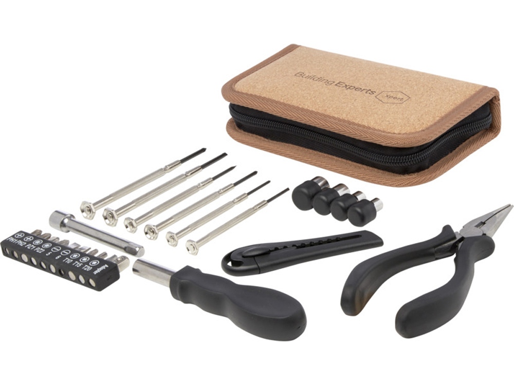 Набор инструментов Spike из переработанной пластмассы, 24 предмета - Натуральный-6