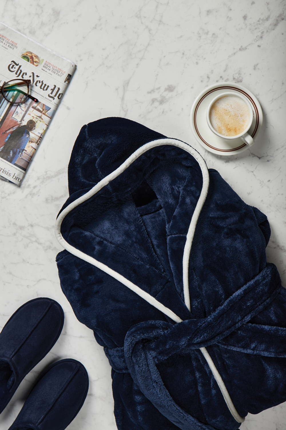 Банный халат VINGA Louis из rPET GRS, S-M, унисекс, 350 г/м²-3