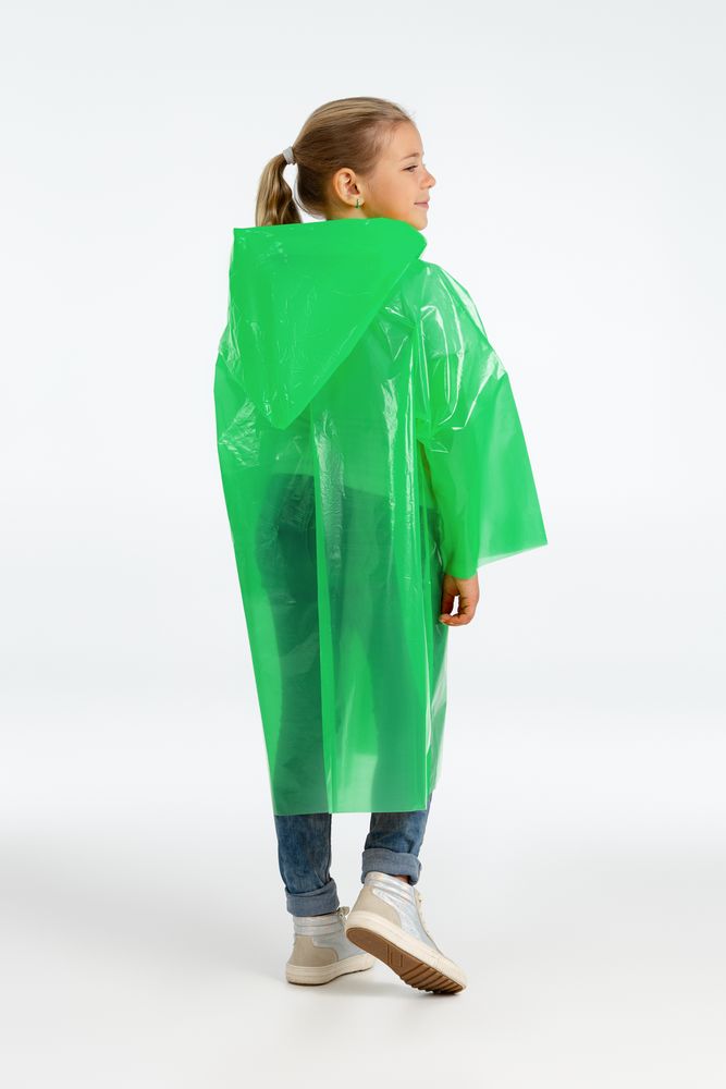 Дождевик-плащ детский BrightWay Kids, зеленый-3