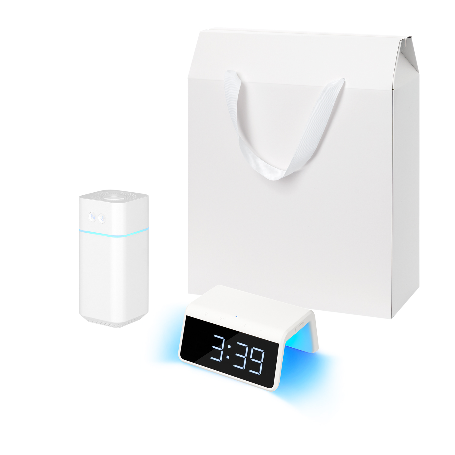 Подарочный набор Cloud NEO, Flame, белый (увлажнитель воздуха, зарядное устройство)-0