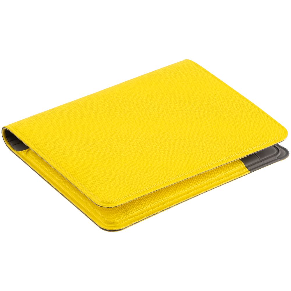 Картхолдер с отделением для купюр Dual, желтый-4