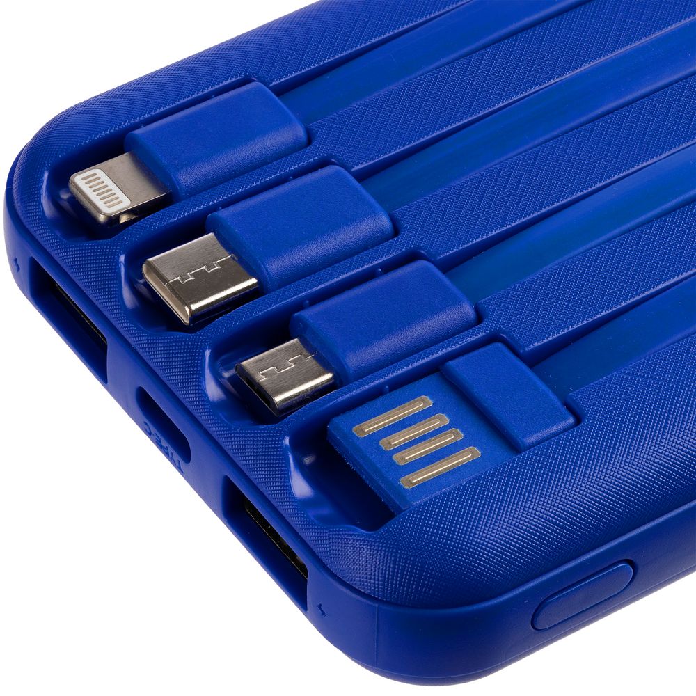 Внешний аккумулятор Omni Qi 10000 мАч, синий-5