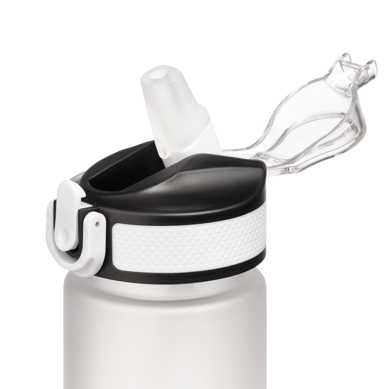 Бутылка для воды Flip, белая-3