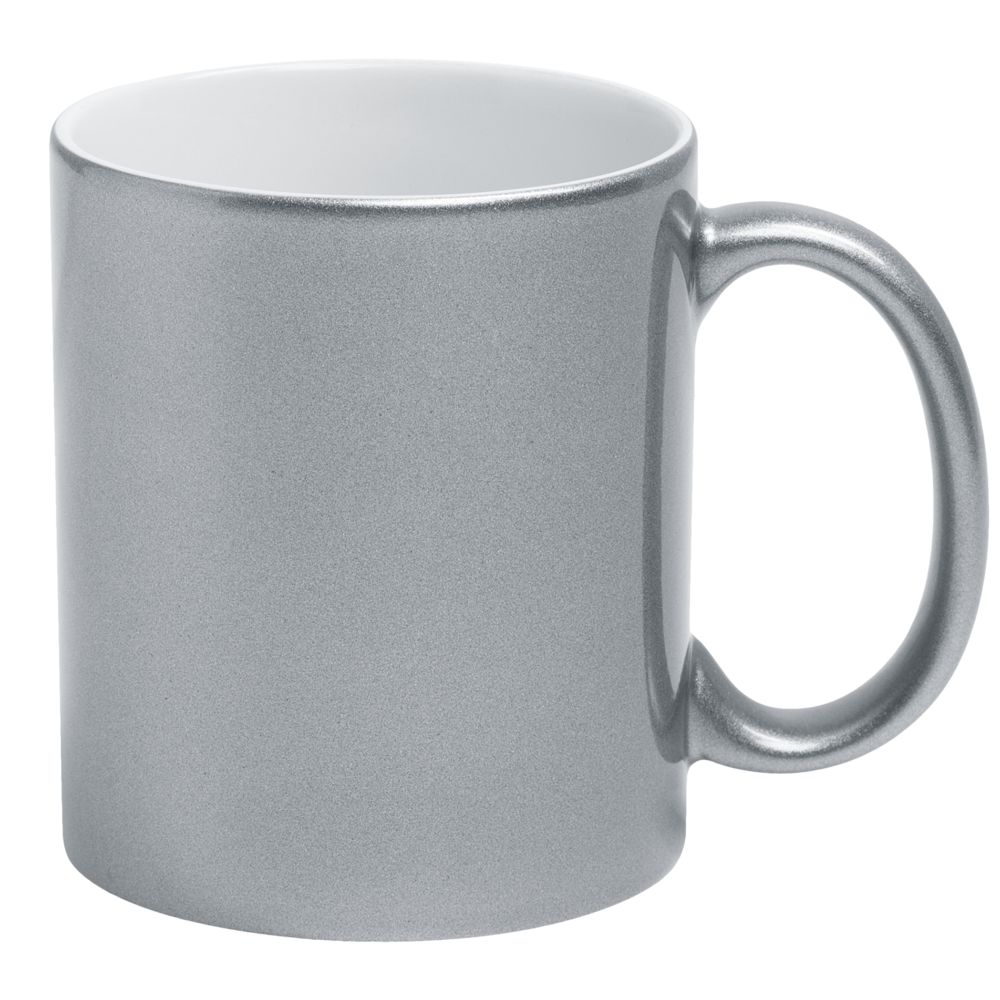 Кружка Ore для сублимационной печати, серебристая-0
