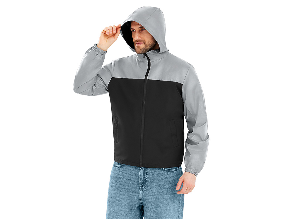 Ветровка светоотражающая Рефлектор гибрид, светоотражающий/черный-4