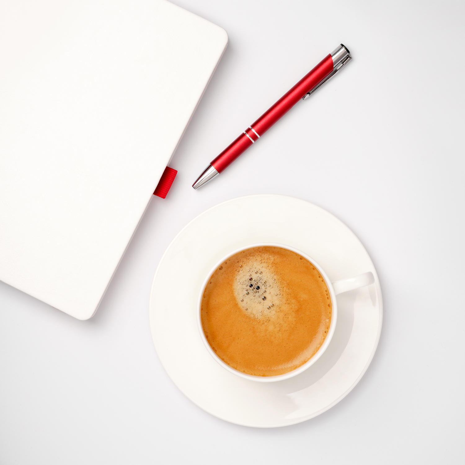 Ежедневник Arctic недатированный, белый/красный-11