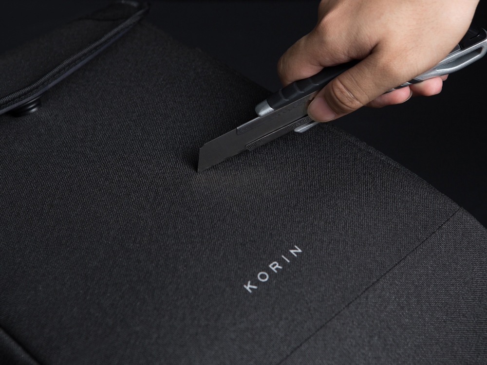 Водостойкий антикражный рюкзак Clickpack для ноутбука 15.6, черный-13