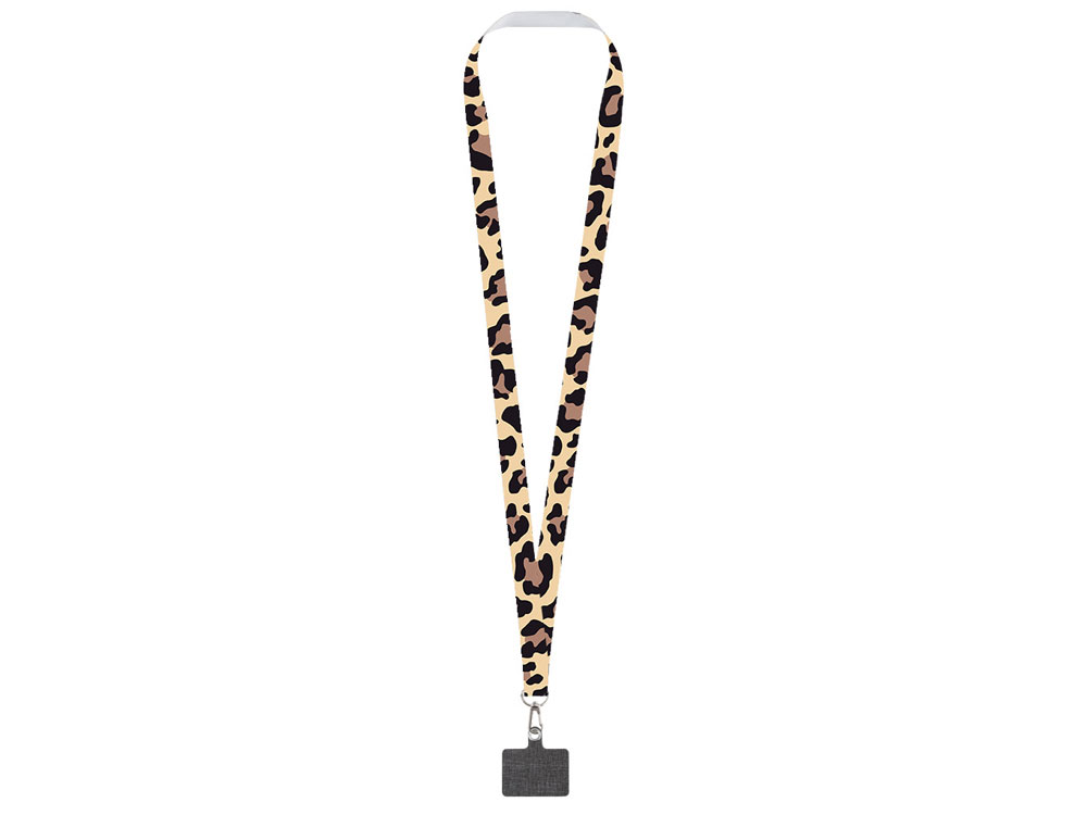 Ланъярд 2 см под сублимацию с трендовым карабином и большим держателем для телефона из ПЭ, серебристый-2