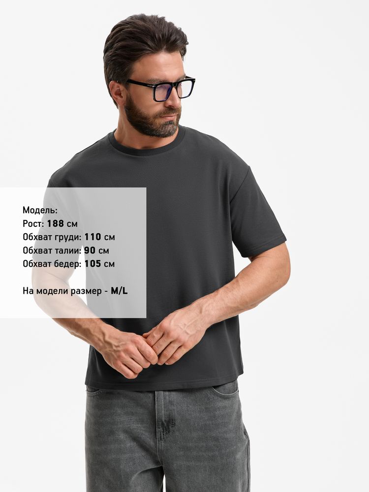 Футболка унисекс Durington, темно-серая (графит)-2