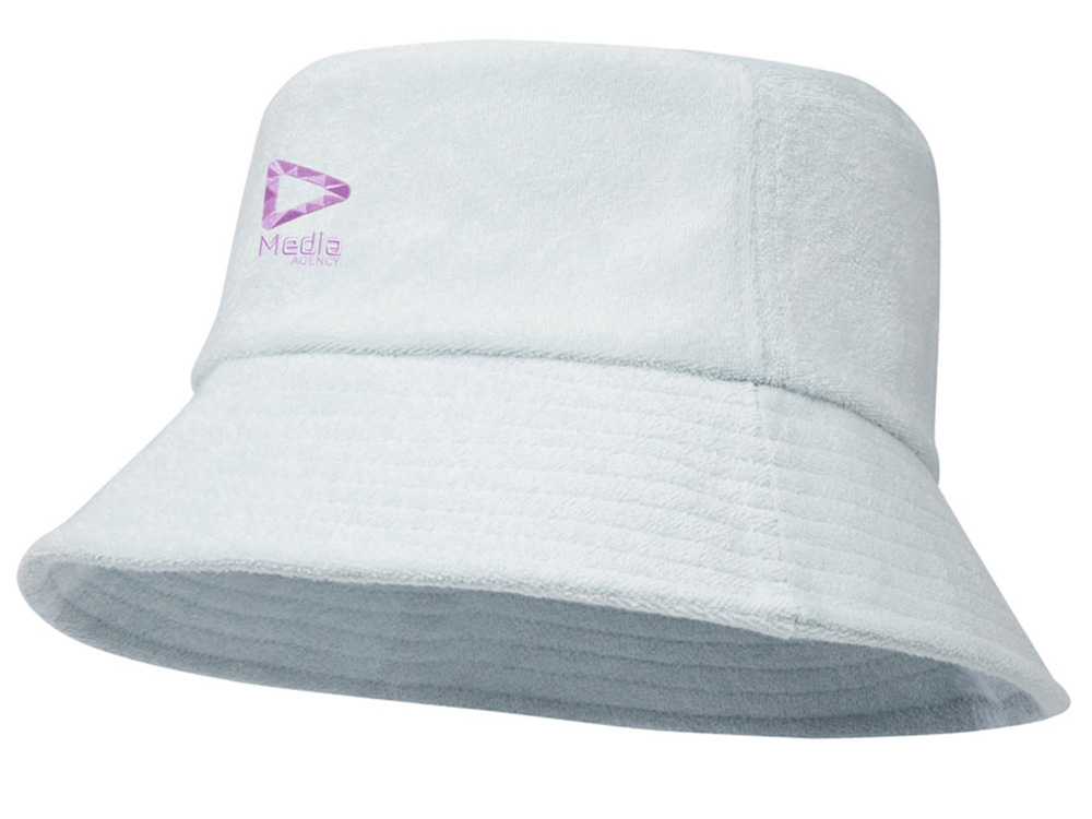 Панама Melo из переработанного махрового материала, сертифицированного GRS - Cloud Blue-3