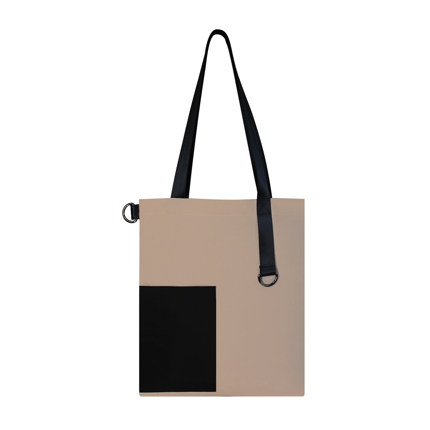 Шоппер Superbag Color (бежевый с чёрным)-1