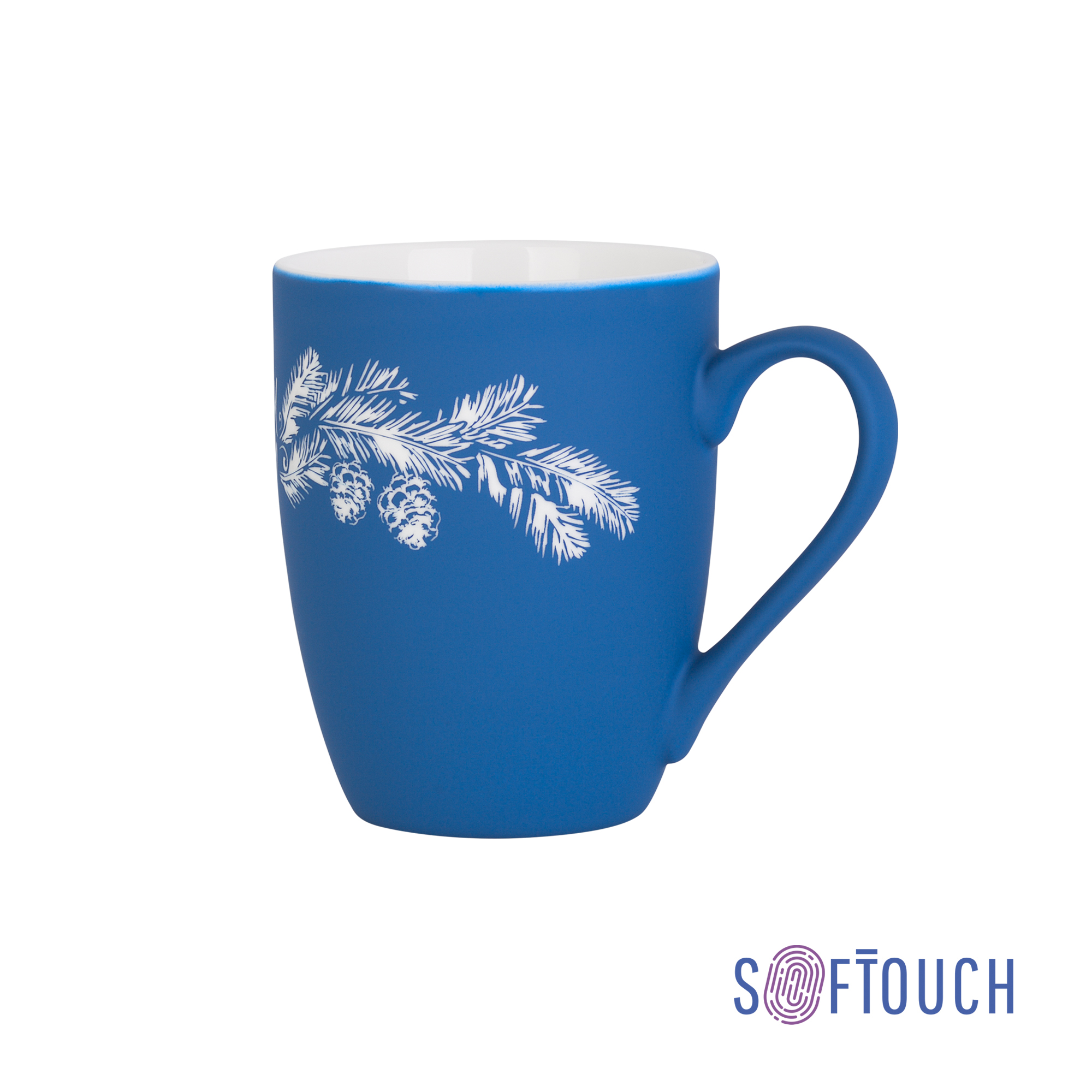 Кружка "Trend" с гравировкой по окружности,  покрытие soft touch-0