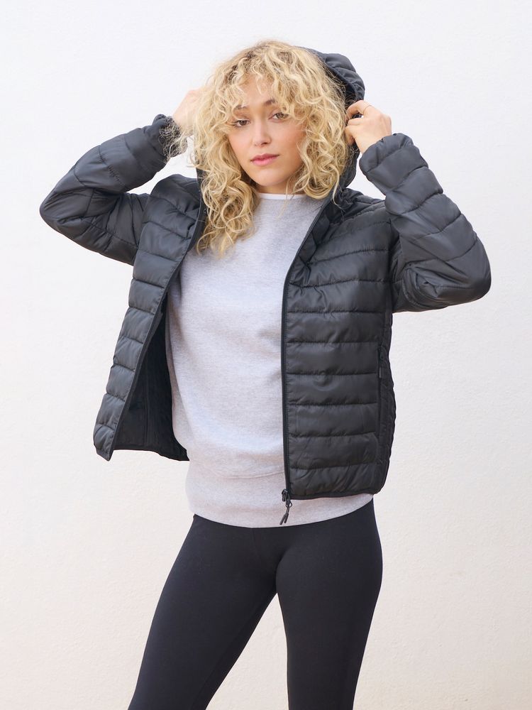 Куртка с капюшоном женская Stream Women, темно-синяя-3