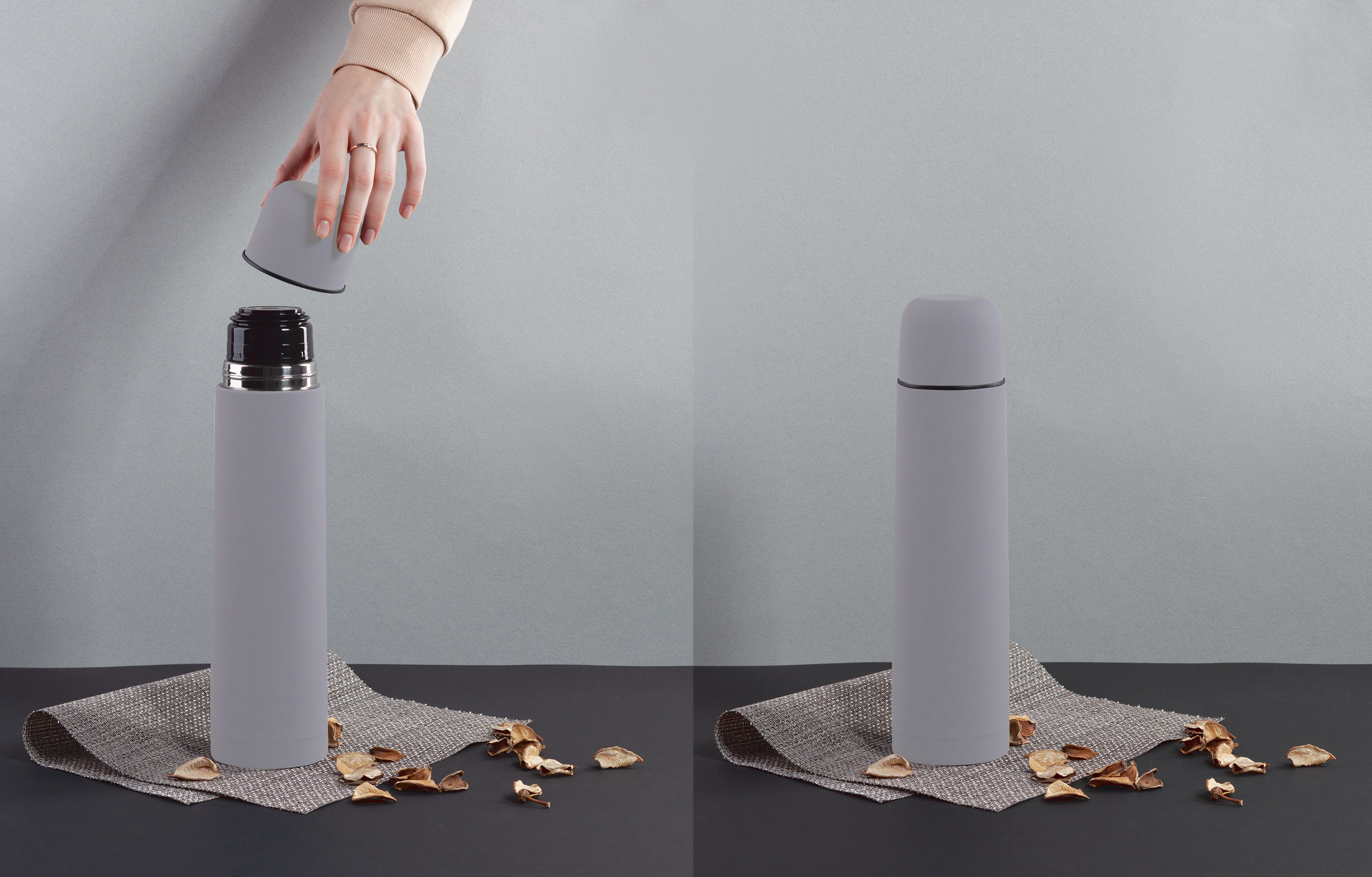 Термос "Родос", покрытие soft touch, 1 л.-1