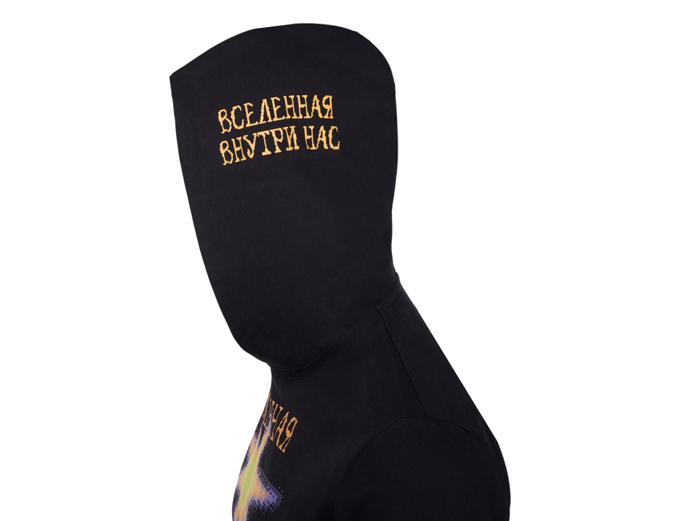 Худи Warsaw, унисекс, черный, ДТФ текстиль и термотрансфер-3