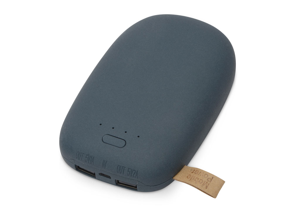 Внешний аккумулятор в форме камня Stone, 10400 mAh, темно-серый-0