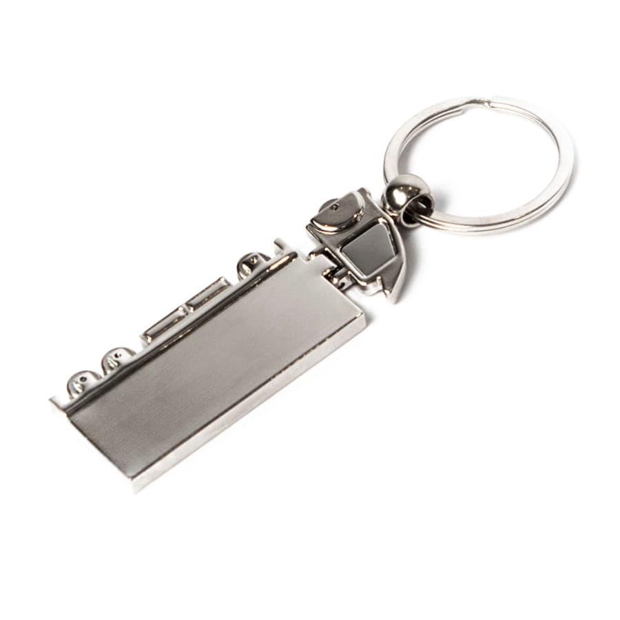 Брелок  "Грузовик", серебристый-2